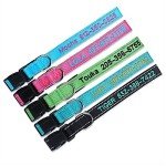 Customized Dog Collar with Name and Phone Number