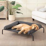 Large Dogs Cooling Elevated Dog Bed, Indoor/Outdoor Pet Hammock
