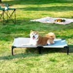 Elevated Dog Bed for Large Dogs, Breathable Mesh