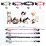 Yizepet Breakaway Cat Collar with Bell, 4-Pack Set
