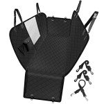 Dog Car Seat Cover with Storage Pockets, Waterproof & Nonslip