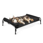 Veehoo Large Elevated Dog Bed with Removable Headrest