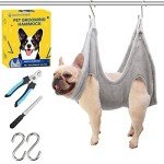 Pet Grooming Hammock & Table, Nail Clipper, Claw Care