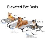 Coolaroo Gale Pacific Elevated Dog Bed - Large, Green