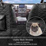 Dog Car Seat Cover with Storage Pockets, Waterproof & Nonslip