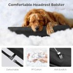 Veehoo Large Elevated Dog Bed with Removable Headrest