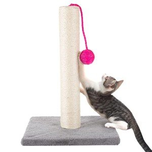 17" Cat Scratching Post - Sisal Rope/Carpet Scratching Pole