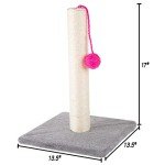 17" Cat Scratching Post - Sisal Rope/Carpet Scratching Pole