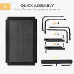 Veehoo Large Elevated Dog Bed with Removable Headrest