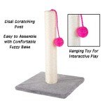17" Cat Scratching Post - Sisal Rope/Carpet Scratching Pole