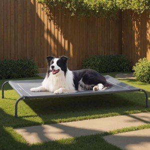 Elevated Cooling Bed for Large Dogs, Indoor/Outdoor Hammock