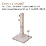MECOOL Cat Scratching Post with Hanging Ball - 22in