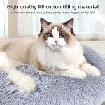 Cgzmlucky Calming Plush Cat Bed for Indoor Pets