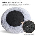 Cgzmlucky Calming Plush Cat Bed for Indoor Pets