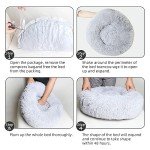 Cgzmlucky Calming Plush Cat Bed for Indoor Pets