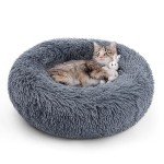Soft Plush Non-Slip Cat Bed for Small Pets