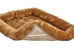 Cinnamon 18-Inch Pet Bed with Bolster for Small Breeds