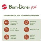 Durable Bamboo Fiber T Bone Chew for Dogs
