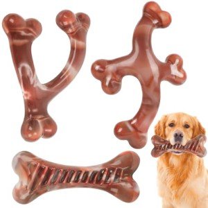 Durable Bacon Flavor Dog Toys for Chewers 3-Pack