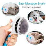 Self-Cleaning Slicker Brush for Cats and Dogs (BLUE)