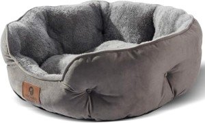 Small Dog and Cat Bed, Extra Soft Grey