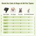 Pecute Self-Cleaning Slicker Brush for Dogs and Cats