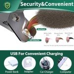 2-in-1 Dog Nail Grinder and Clippers for Cats & Dogs