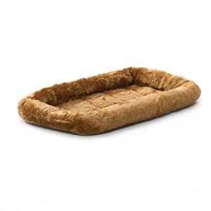 Cinnamon 18-Inch Pet Bed with Bolster for Small Breeds