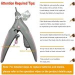 LED Light Nail Clipper with Magnification for Pets