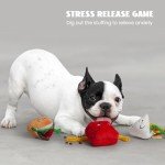 Interactive Nocciola Dog Toys - 3 Pack Plush Burrow