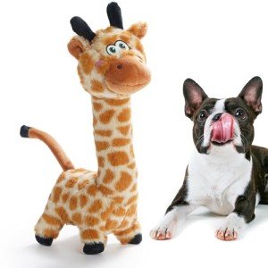 Interactive Nocciola Giraffe Dog Toy for Small Breeds