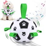 QDAN Interactive Dog Soccer Ball with Straps