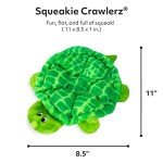 ZippyPaws - 6-Squeaker Plush Dog Toy: Slowpoke Turtle