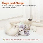Interactive Flapping Bird Cat Toy with Lifelike Chirp