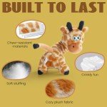 Interactive Nocciola Giraffe Dog Toy for Small Breeds