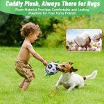 QDAN Interactive Dog Soccer Ball with Straps