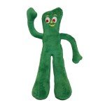 Gumby Plush Dog Toy in Green, 9 inch
