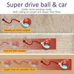 Interactive Chirping Red Cat Toy Ball for Indoor Cats