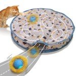 Interactive Cat Toy Ball with Chirping Mouse Game
