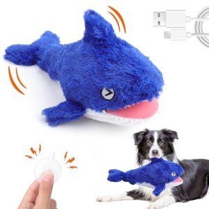 Interactive Shark Dog Toy keeps dogs busy indoors/outdoors