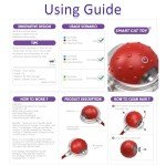 Interactive Chirping Red Cat Toy Ball for Indoor Cats