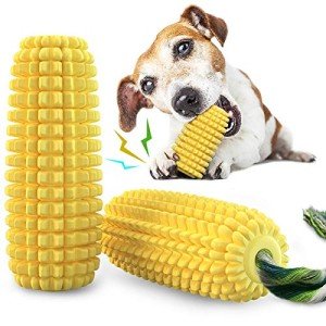 Carllg Indestructible Dog Chew Toy Squeaky Interactive Stick