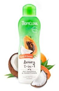 TropiClean Papaya & Coconut Dog Shampoo and Conditioner