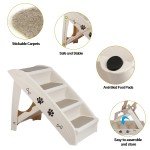Foldable Dog Stairs with Support Frame
