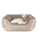 Rectangle Beige Dog Bed for All Sizes