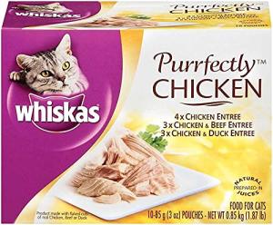 Whiskas Purrfectly Chicken Cat Food Variety Pack