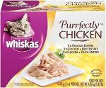 WHISKAS Chicken Variety Pack Wet Cat Food 10-Pack