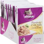 WHISKAS Chicken Wet Cat Food Pouches, 24-Pack
