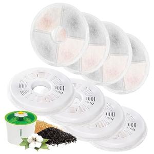 8 Cat Water Fountain Replacement Filters - 3L