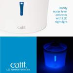 Catit LED Flower Water Fountain with Filter